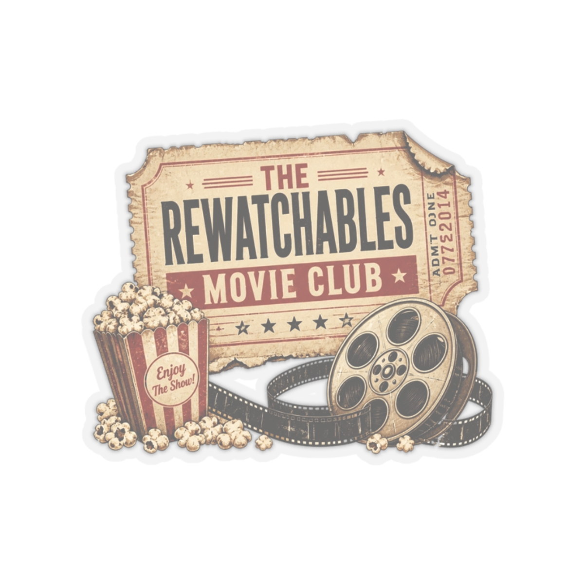 The Rewatchables "The Rewatchables Movie Club" Sticker